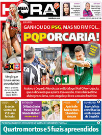 Capa do jornal Meia Hora 29/06/2025