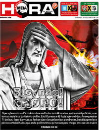 Capa do jornal Meia Hora 29/10/2025