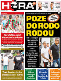 Capa do jornal Meia Hora 30/05/2025