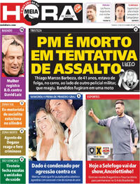 Capa do jornal Meia Hora 30/08/2025