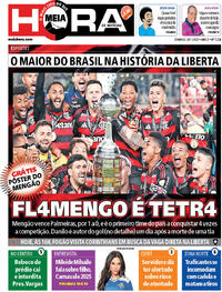 Capa do jornal Meia Hora 30/11/2025