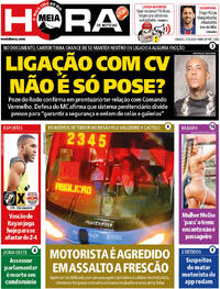 Capa do jornal Meia Hora 31/05/2025