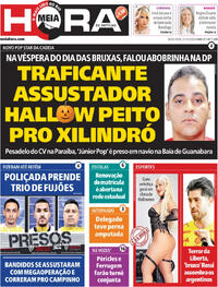 Capa do jornal Meia Hora 31/10/2025