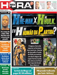 Capa do jornal Meia Hora 01/08/2026