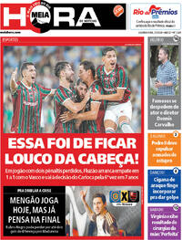 Capa do jornal Meia Hora 02/03/2026