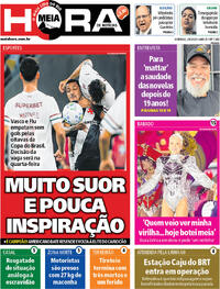 Capa do jornal Meia Hora 02/08/2026