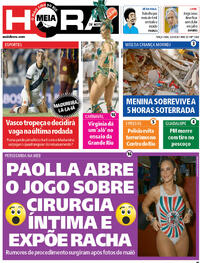 Capa do jornal Meia Hora 03/02/2026