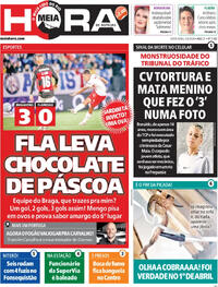 Capa do jornal Meia Hora 03/04/2026