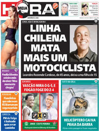 Capa do jornal Meia Hora 04/04/2026