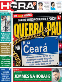 Capa do jornal Meia Hora 04/08/2026