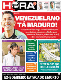 Capa do jornal Meia Hora 05/01/2026