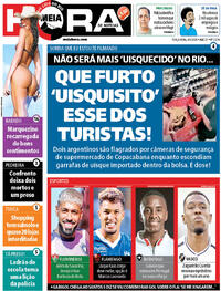 Capa do jornal Meia Hora 06/01/2026