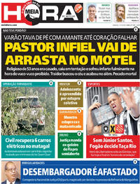 Capa do jornal Meia Hora 07/03/2026