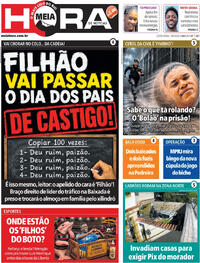 Capa do jornal Meia Hora 07/08/2026