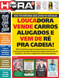 Capa do jornal Meia Hora 08/08/2026