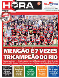 Capa do jornal Meia Hora 09/03/2026