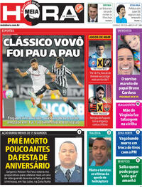 Capa do jornal Meia Hora 09/08/2026