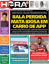 Capa do jornal Meia Hora 10/01/2026