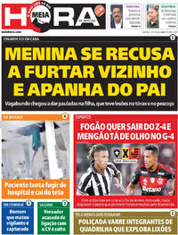 Capa do jornal Meia Hora 14/03/2026