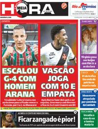 Capa do jornal Meia Hora 16/03/2026