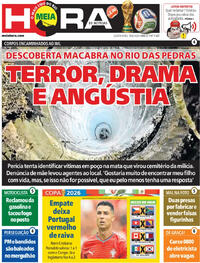 Capa do jornal Meia Hora 18/06/2026