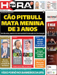 Capa do jornal Meia Hora 19/09/2026