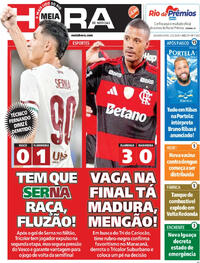 Capa do jornal Meia Hora 23/02/2026