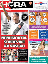 Capa do jornal Meia Hora 23/03/2026