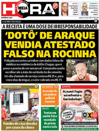 Capa do jornal Meia Hora 24/01/2026