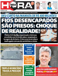 Capa do jornal Meia Hora 24/02/2026