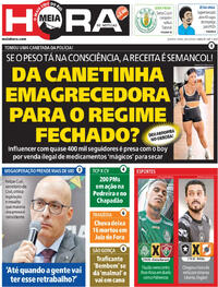 Capa do jornal Meia Hora 25/02/2026