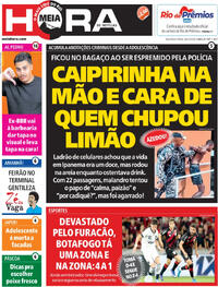 Capa do jornal Meia Hora 30/03/2026