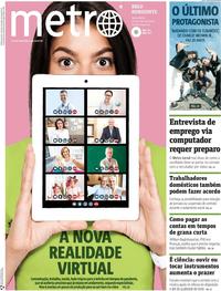Capa do jornal Metro Jornal São Paulo 01/05/2020