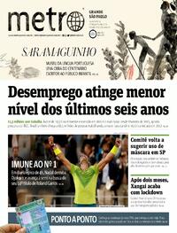 Capa do jornal Metro Jornal São Paulo 01/06/2022