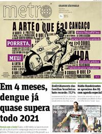 Capa do jornal Metro Jornal São Paulo 03/05/2022