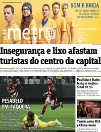 Capa do jornal Metro Jornal São Paulo 03/08/2022