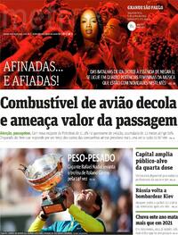 Capa do jornal Metro Jornal São Paulo 06/06/2022