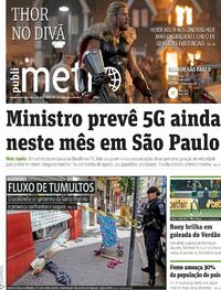 Capa do jornal Metro Jornal São Paulo 07/07/2022