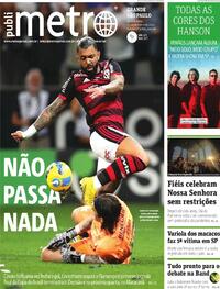 Capa do jornal Metro Jornal São Paulo 13/10/2022
