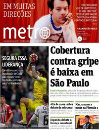 Capa do jornal Metro Jornal São Paulo 23/05/2022