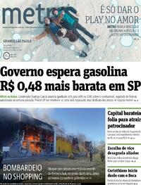 Capa do jornal Metro Jornal São Paulo 28/06/2022