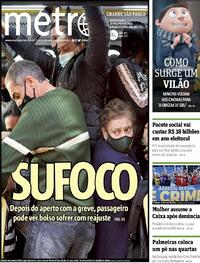 Capa do jornal Metro Jornal São Paulo 30/06/2022