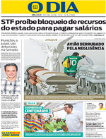Capa do jornal O Dia 02/12/2016