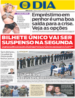 Capa do jornal O Dia 03/12/2016