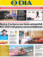 Capa do jornal O Dia 20/12/2016