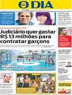 Capa do jornal O Dia 26/12/2016