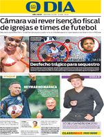 Capa do jornal O Dia 27/12/2016