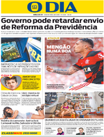Capa do jornal O Dia 28/11/2016