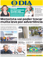 Capa do jornal O Dia 29/11/2016