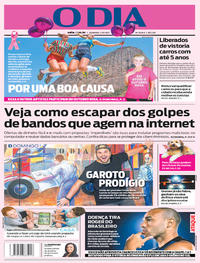 Capa do jornal O Dia 01/10/2017